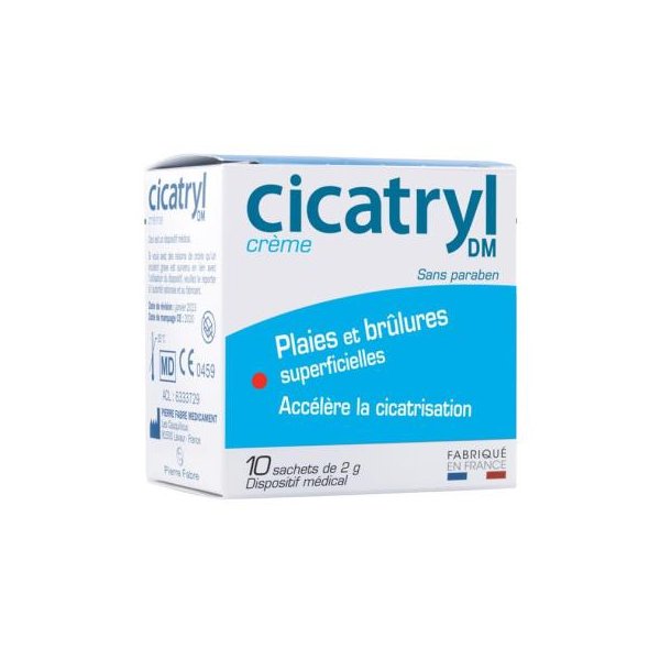 Cicatryl dm cr sachet 2g 10