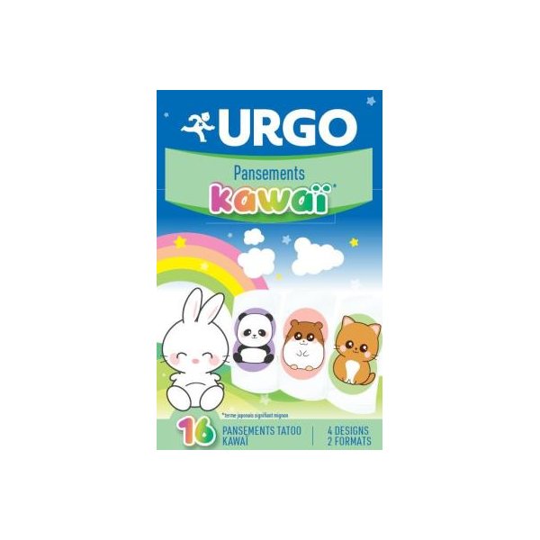 URGO PANSEMENT TATOO KAWAI X16