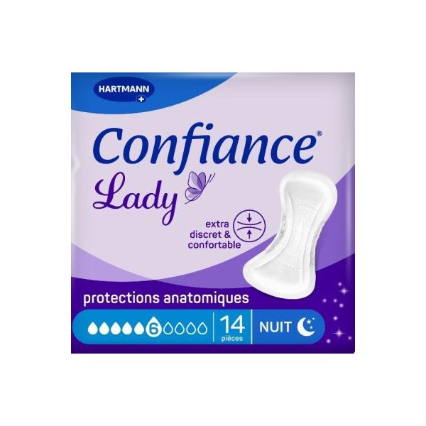 CONFIANCE LADY PROT ABSORB 6G 14