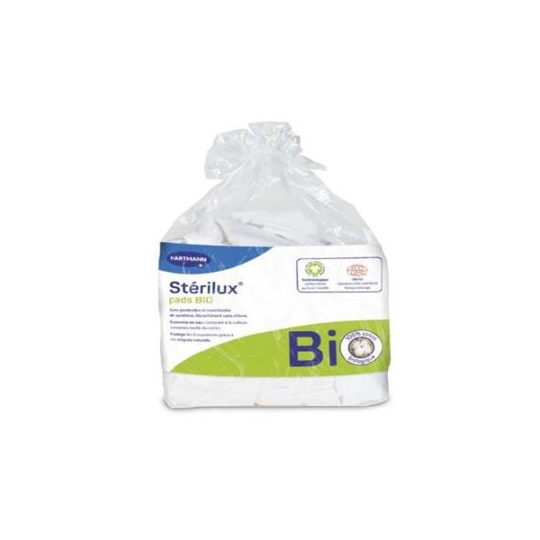 STERILUX PADS BIO COTON 8X10CM 160