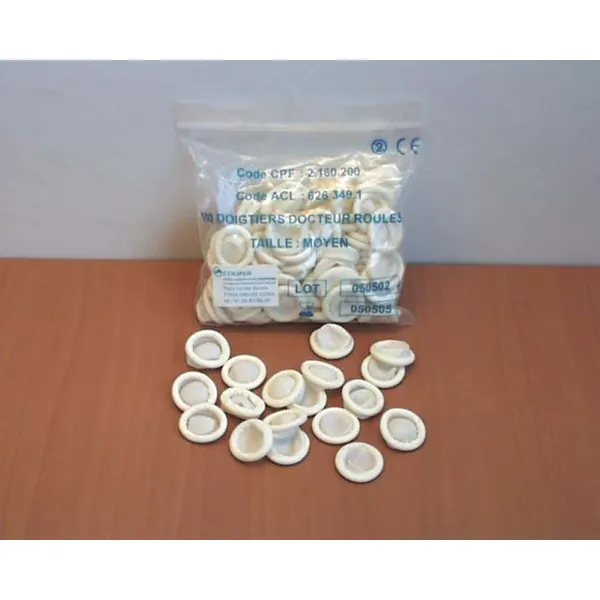 Doigtier roules latex bte 100 coop