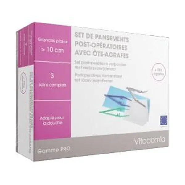 Set de pansement avec ôte-agrafes, grandes plaies — Oxypharm