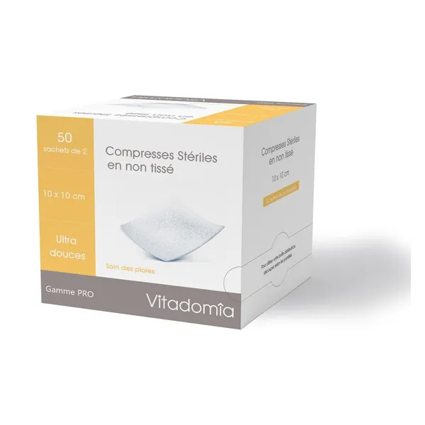 Compresses non tissées stériles 10 x 10 cm — Oxypharm — 10 x 10 cm