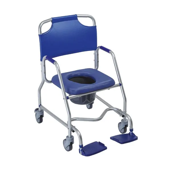 Chaise de douche percée à roulettes Obana — Herdegen