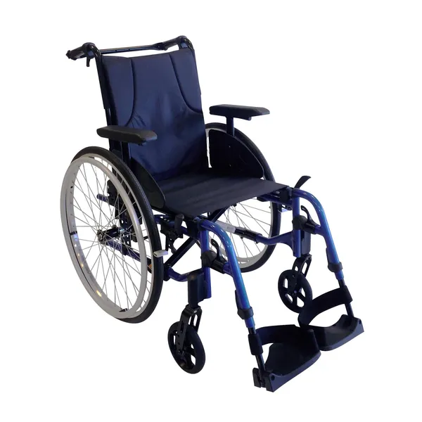 Fauteuil roulant Action 3 NG dossier inclinable, bleu Pop, assise 43 cm — Invacare