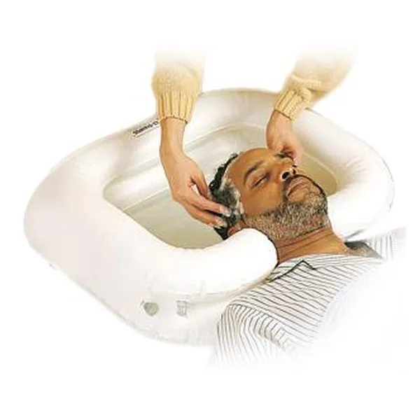 Cuvette gonflable pour shampooing au lit — Identités
