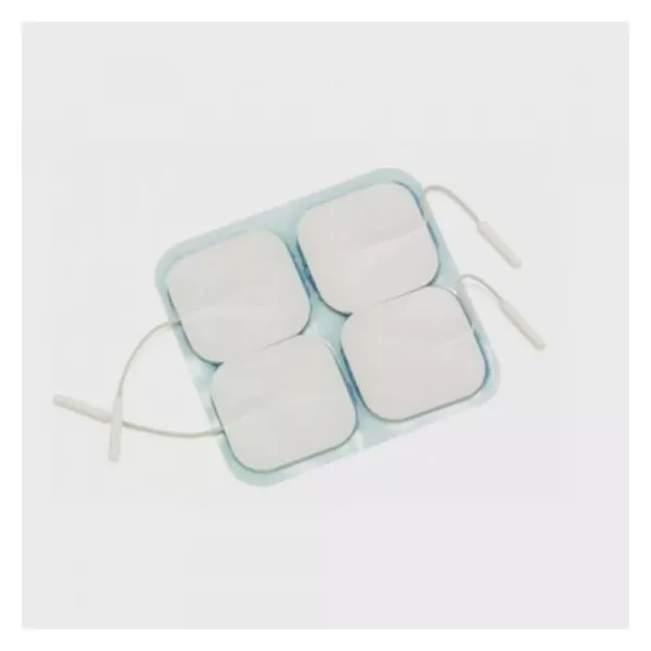 Électrodes argent Gel Bleu peaux sensibles 50 x 50 mm — Schwa-Medico