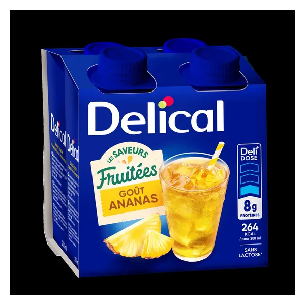 Delical Boisson fruitée, saveur ananas — Lactalis Nutrition Santé — Ananas