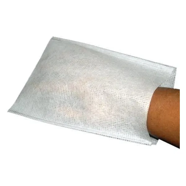 Gants de toilette jetables non tissés 75 g, boîte de 50 — Ontex