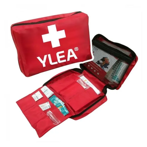 Trousse de secours First, 5 à 10 personnes — Ylea — Moyen (22 x 14 x 6 cm)