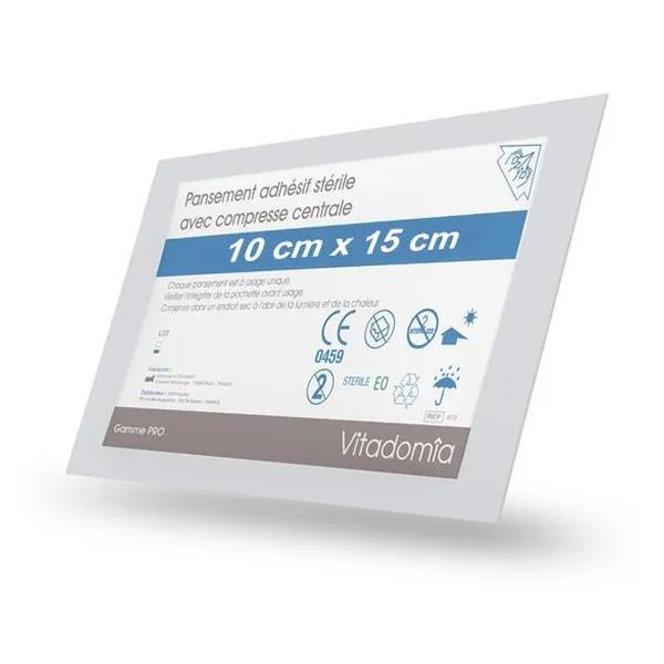 Pansement adhésif stérile avec compresse 10 x 15 cm — Oxypharm — 10 cm x 15 cm