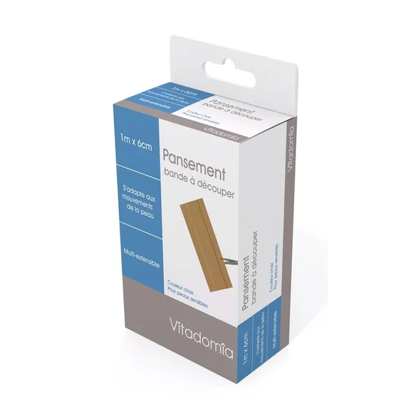 Pansement en bande à découper 1 m x 6 cm — Oxypharm