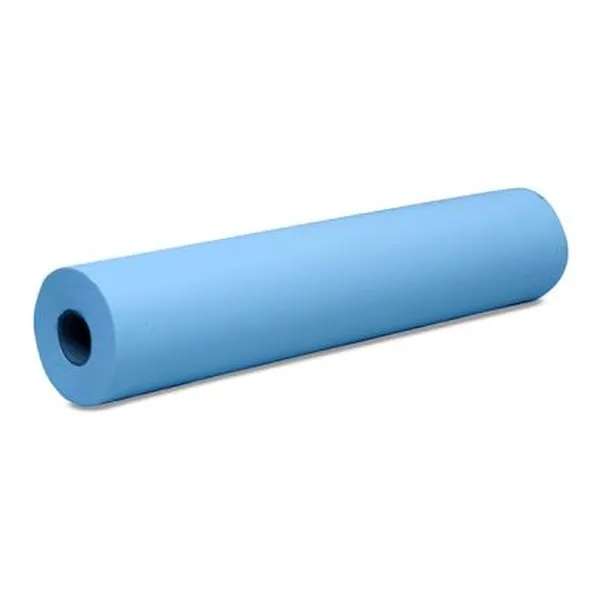 Drap d'examen plastifié bleu, rouleau de 180 formats — LCH Medical