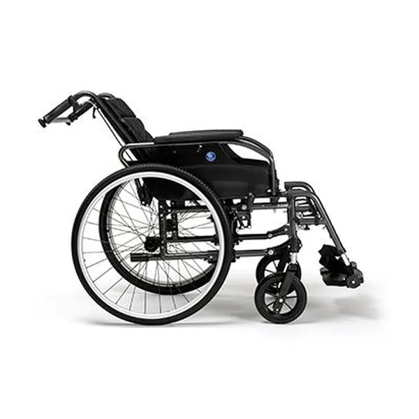 Fauteuil roulant manuel D200N dossier inclinable 30°, assise 38 cm — Vermeiren
