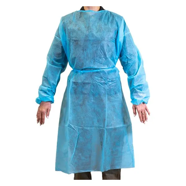 Blouse de protection non tissé bleue, usage unique — Ylea