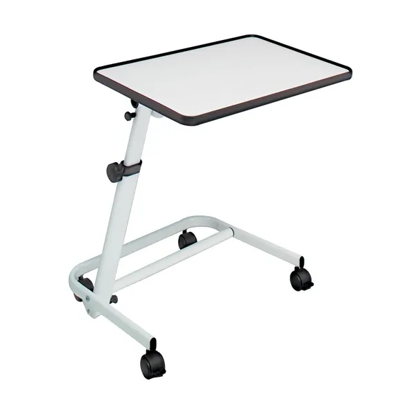 Table de lit à plateau inclinable, effet bois — Oxypharm