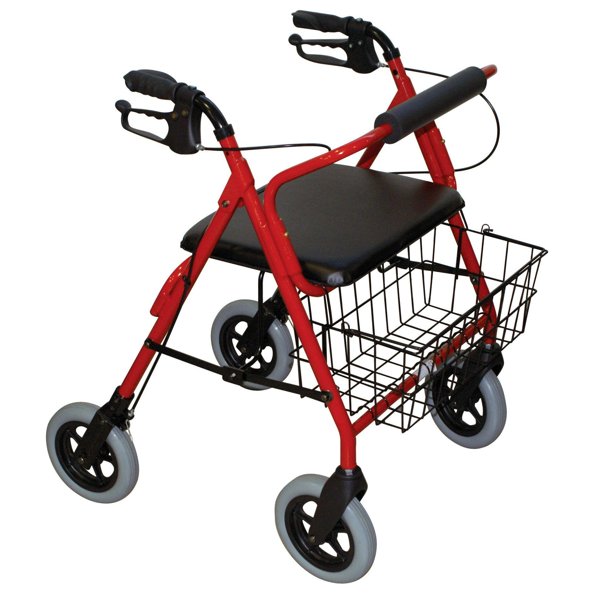 Rollator 4 roues pliant Fortissimo XL, jusqu'à 180 kg — HMS Vilgo