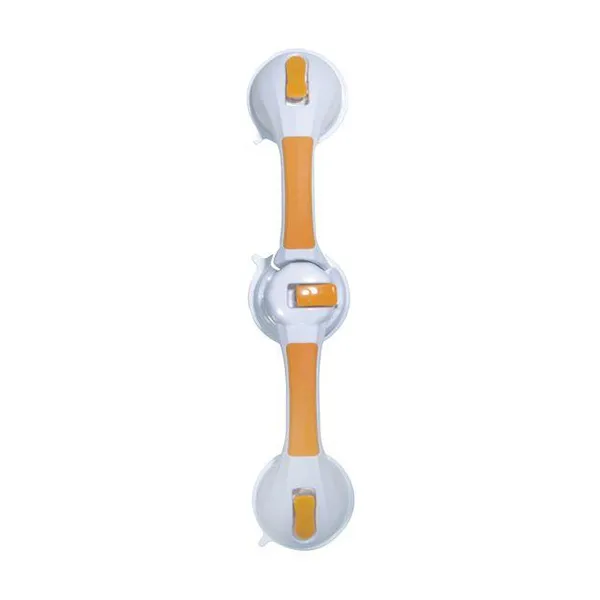 Barre d'appui coudée à ventouses 50 cm jaune — Drive Devilbiss