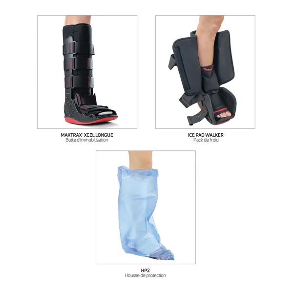 Botte de marche Maxtrax Xcel avec pack de froid Ice Pad Walker — DJO — M · 40-43