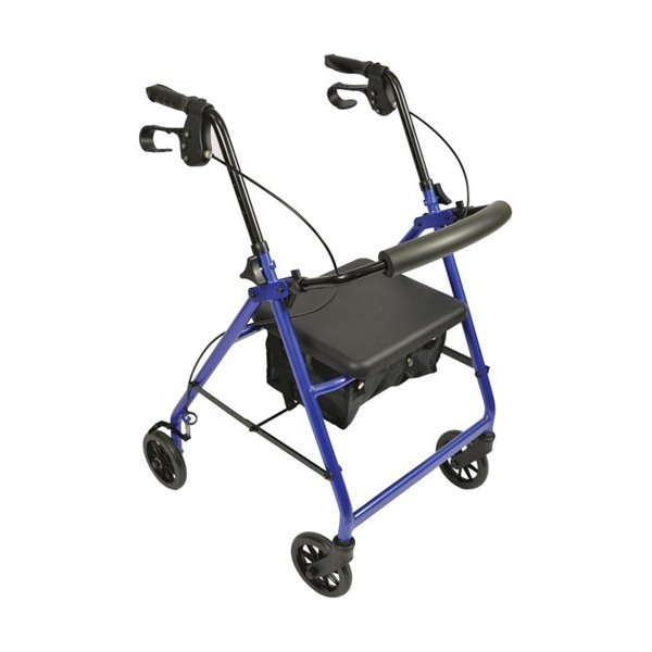 Rollator 4 roues pliant avec siège et sacoche — Herdegen