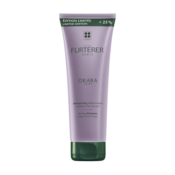 René Furterer - Okara Silver - Shampooing Déjaunissant - Cheveux Blancs, Gris Ou Blonds 250 ml