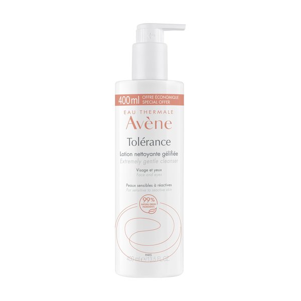 Eau Thermale Avène - Tolérance - Control Lotion Nettoyante Gélifiée - Peaux Sensibles à Réactives 400 ml