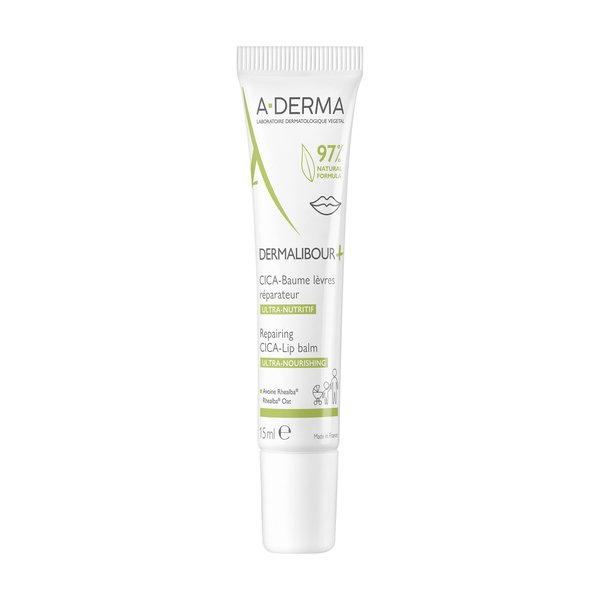 A-Derma Cica-Baume Lèvres Réparateur Dermalibour+ 15 ml