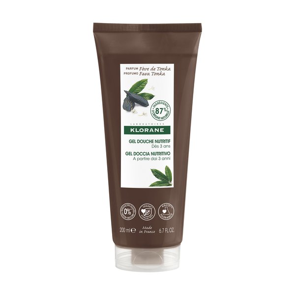 Klorane - Gel Douche au Parfum Fève de Tonka - Tous Types de Peaux 200 ml