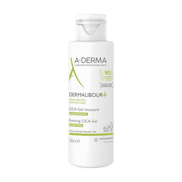 A-Derma - Dermalibour+ - Cica-Gel Moussant Assainissant 100 ml