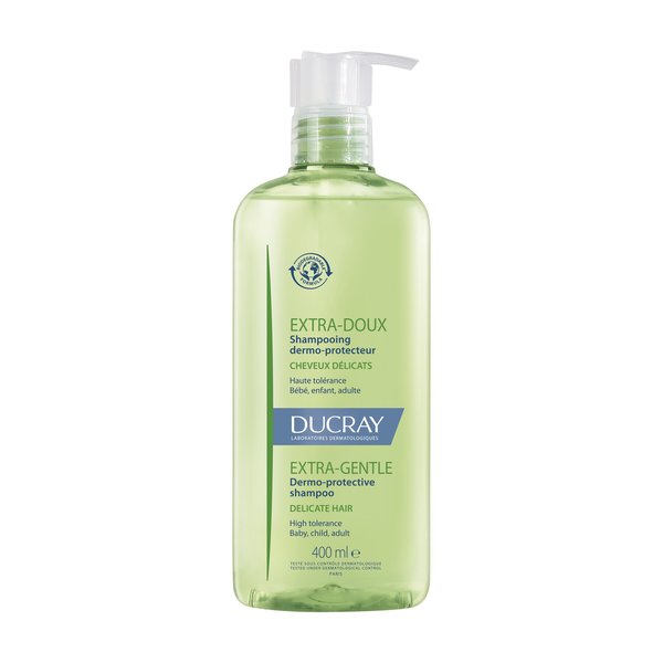 Ducray - Extra-Doux - Shampooing Dermo-Protecteur - Cheveux Normaux et Délicats Pompe 400 ml
