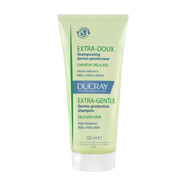 Ducray - Extra-Doux - Shampooing Dermo-Protecteur - Cheveux Normaux et Délicats Pompe 100 ml