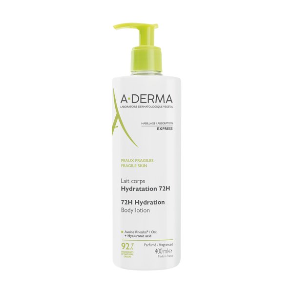 A-Derma Lait Corps Hydratation 72h les Indispensables 400 ml