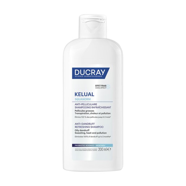 Ducray Shampooing Rafraîchissant Anti-Pelliculaire Kelual Squanorm 200 ml