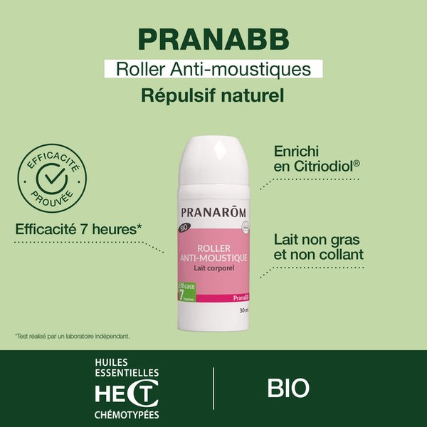 Pranabb roll anti-moustique bio 30