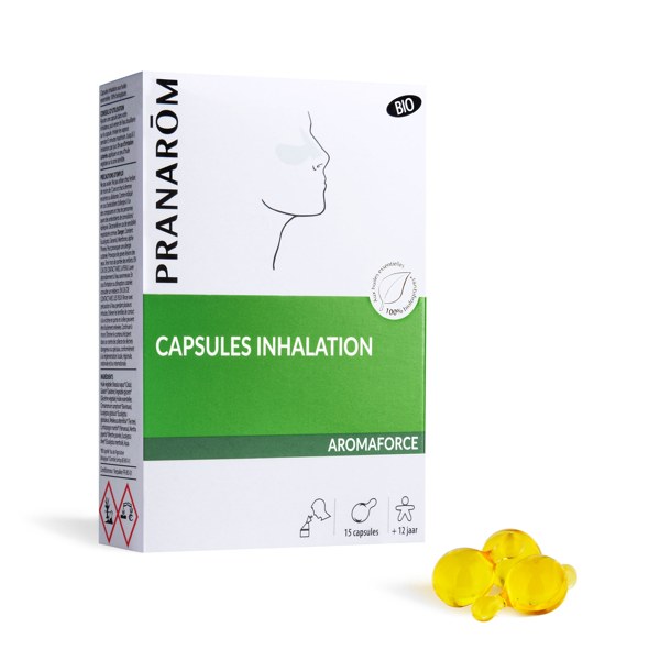 Pranarôm Aromaforce capsules d'inhalation bio — 15 monodoses