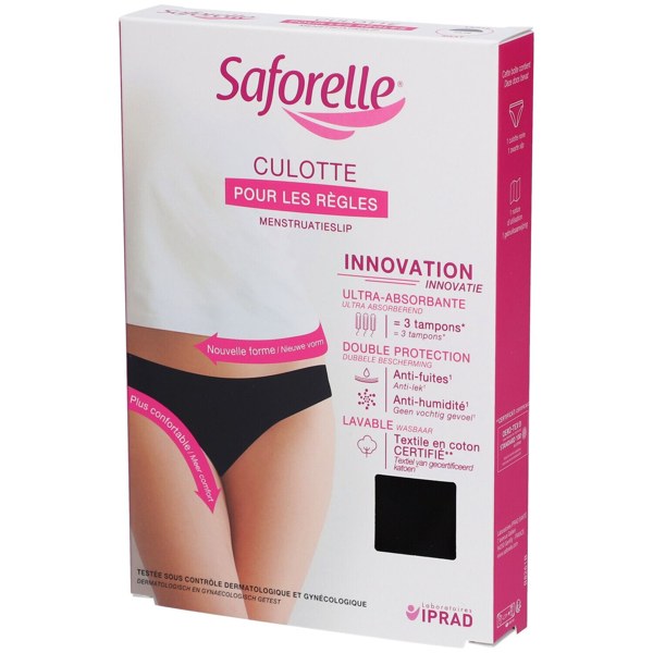 Saforelle culotte absorb noir ts