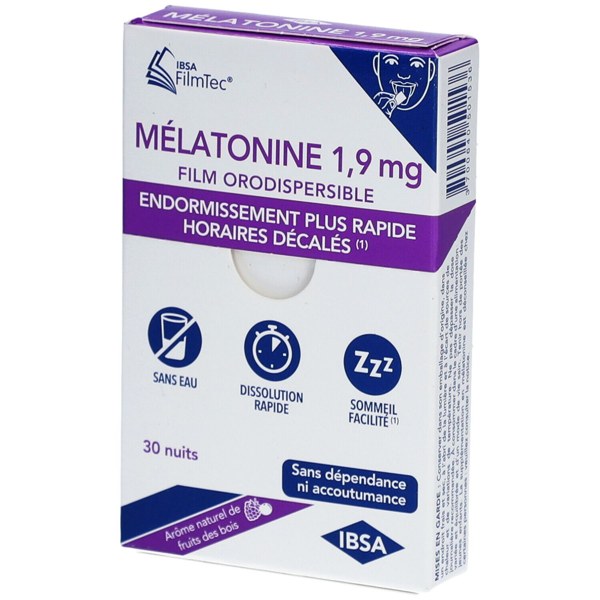Melatonine filmtec 1.9 mg ORODISP30