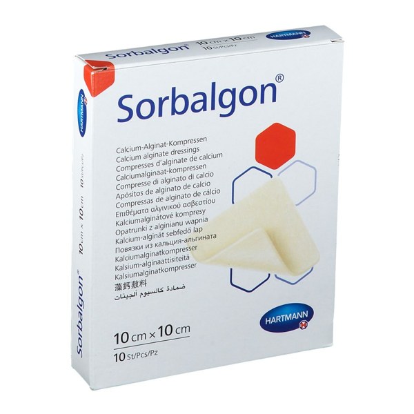 Sorbalgon compresse 10x 10 cm 10