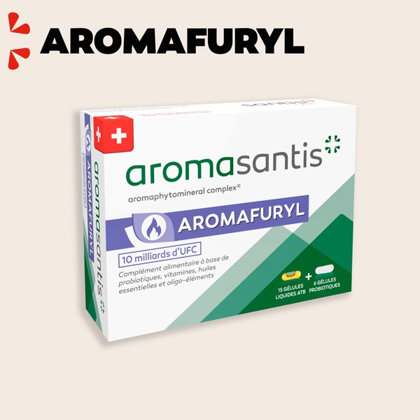Aromasantis Aromafuryl — 15 gélules d'huiles essentielles + 6 gélules de probiotiques