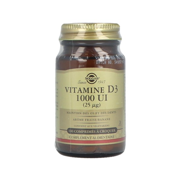 Solgar vitamine d3 1000UI 100